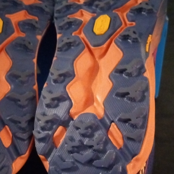 Hoka Purple and Blue SpeedGoat 5 Athletic Shoes with Signature Cushioning - Picture 12 of 15